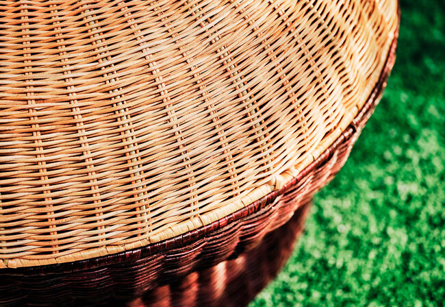 Cesta reposapiés con almacenamiento