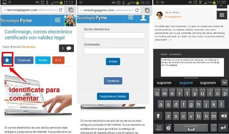 Nueva versión móvil de Tecnología Pyme