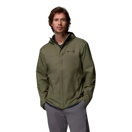 Columbia Watertight 2 Jacket, Chaqueta impermeable para la lluvia Hombre, Stone Green, L