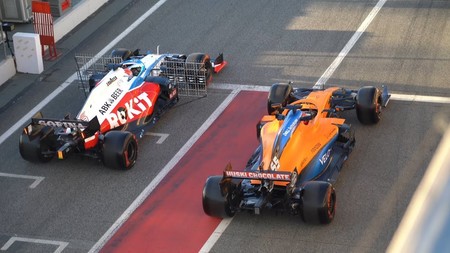 Sainz Russell Barcelona F1 2020