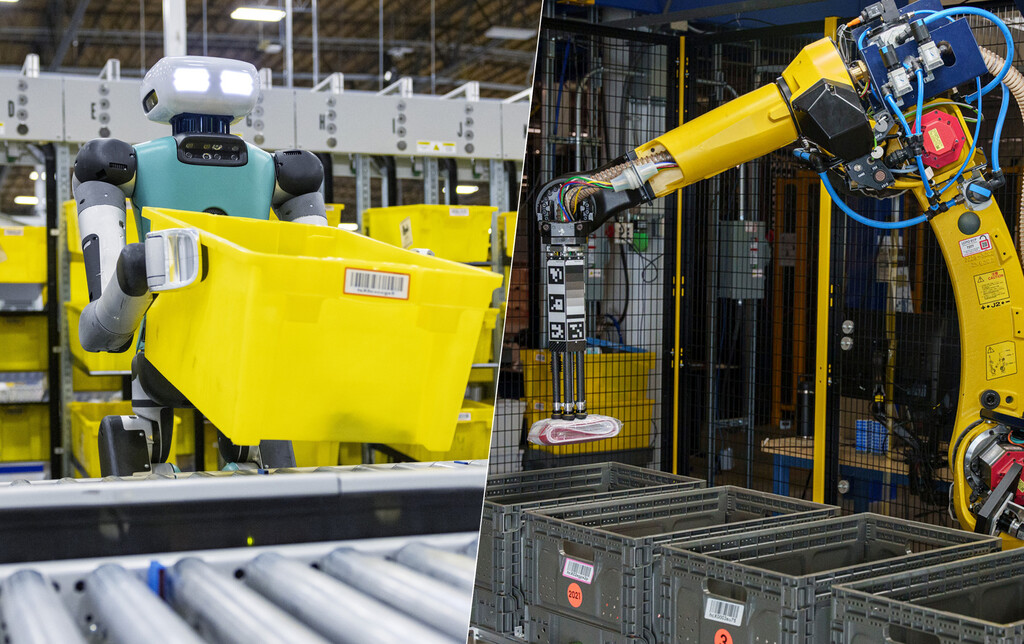 La automatización en Amazon está a punto de cruzar una línea histórica: los robots superarán en número a sus empleados humanos