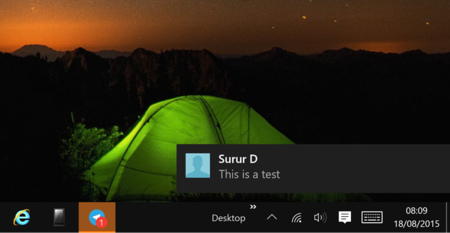 Telegram ahora es compatible con el centro de notificaciones de Windows 10