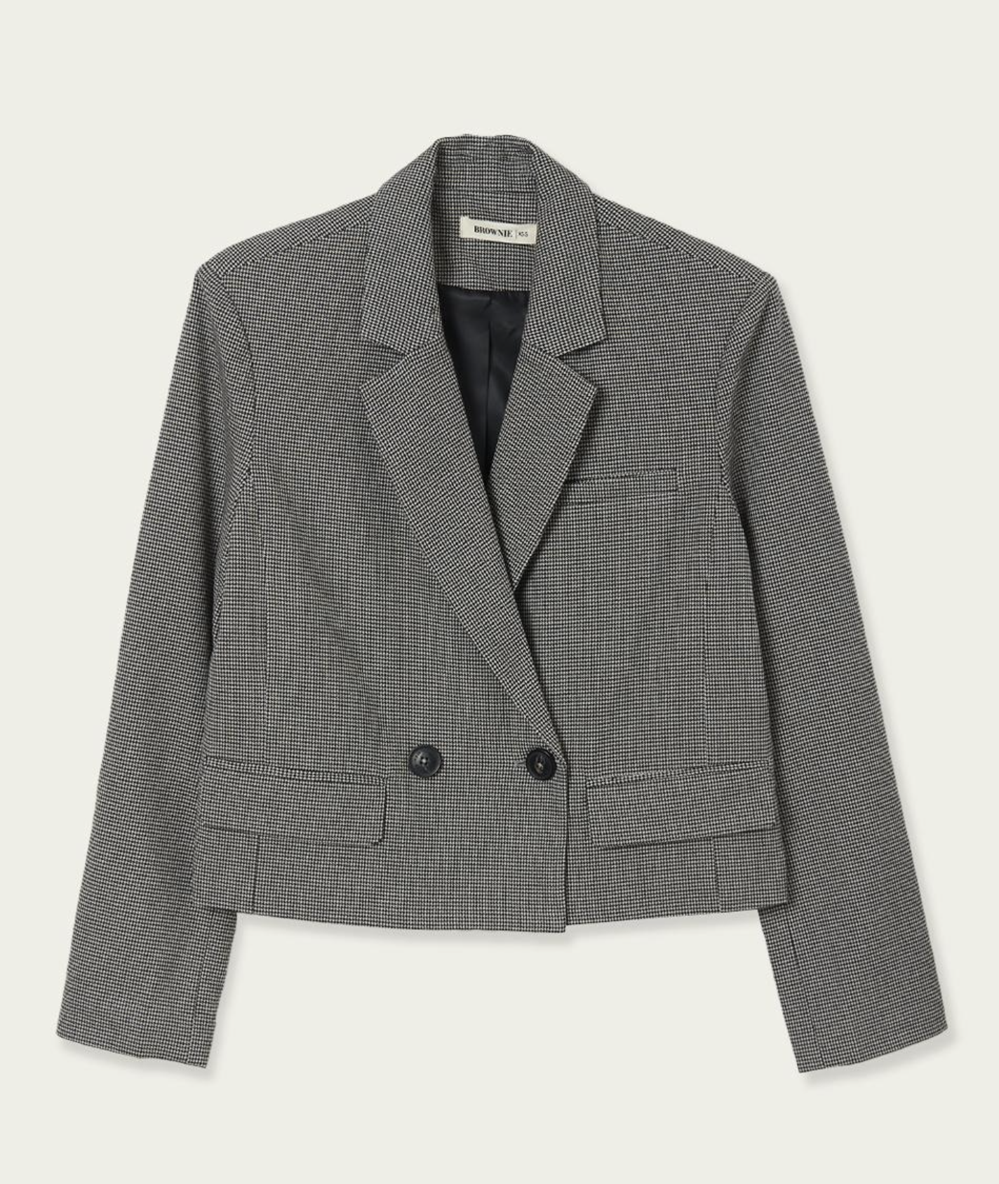 Blazer de mujer cropped de cuadros