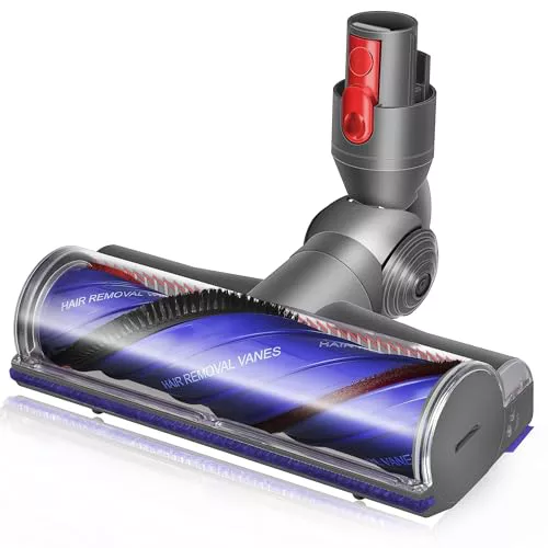 Arcets Cepillo de repuesto compatible con Dyson V7 V8 V10 V11 V15 rodillo apto para alfombras y suelos duros, fácil eliminación de pelo y cabello