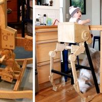 Un padre crea impresionantes muebles para su bebé inspirados en Star Wars