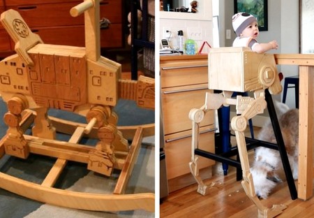 Un padre crea impresionantes muebles para su bebé inspirados en Star Wars