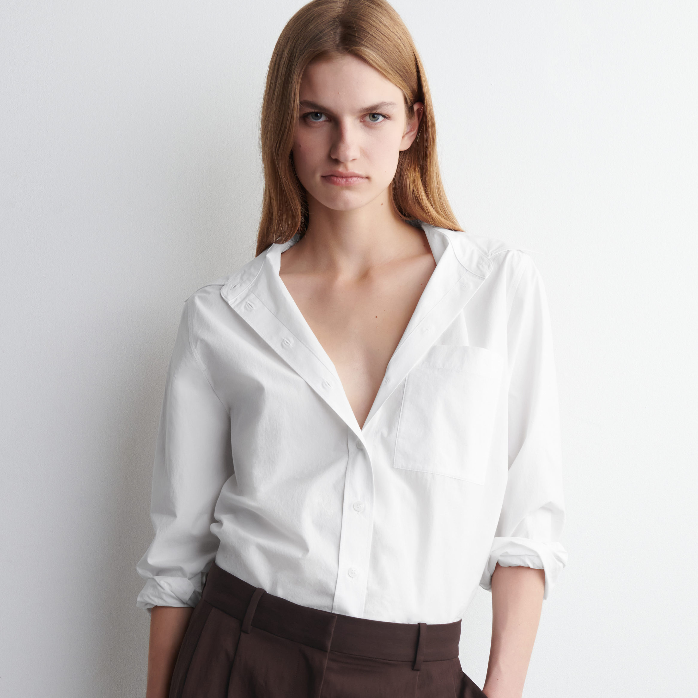 CAMISA ESTRUCTURADA DE ALGODÓN PIMA