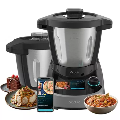 Cecotec Robot de Cocina Multifunción con Dispensador de Alimentos Mambo Touch con Jarra Habana Pro