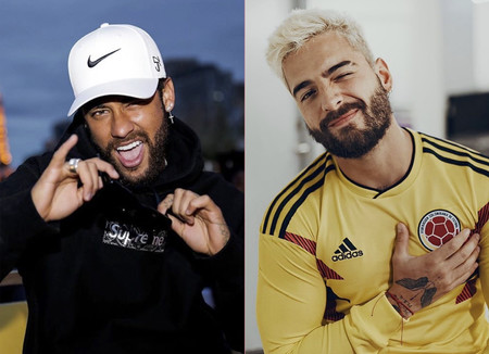 Por el amor de esa mujer, Neymar y Maluma son dos hombres con un mismo destino: medírselas en las redes
