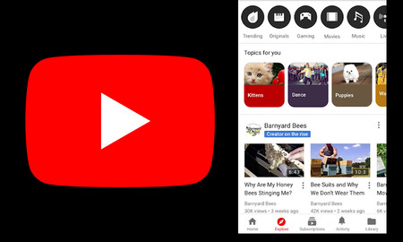YouTube para Android comienza a probar la pestaña "Explorar", así es la nueva sección para descubrir vídeos y canales