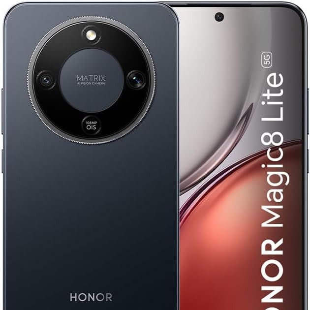 Smartphone Honor Magic 8 Lite 8+256 GB Negro Medianoche Desbloqueado