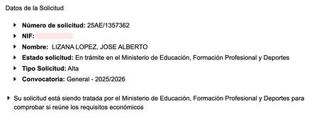 Solicitud