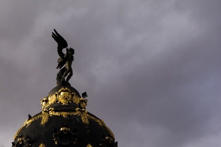 Madrid Gran Via Nubes