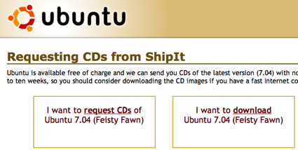 Ubuntu Feisty ya puede pedirse en ShipIt