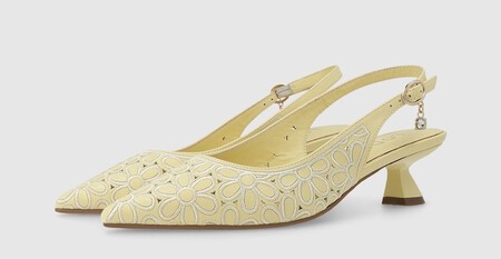 Zapatos Slingbacks Amarillos