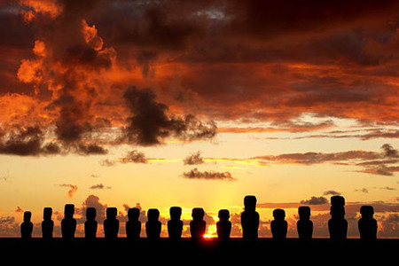 Los moais de Isla de Pascua en peligro