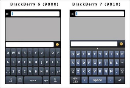 BlackBerry OS7 trae una actualización para el teclado virtual de los Torch