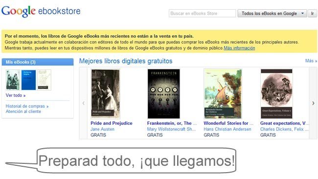 Google eBooks abrirá en España en los próximos meses