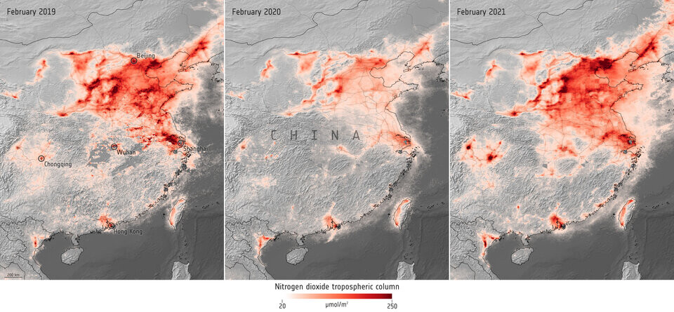 Nitrogen Dioxide Concentrations Over China Article