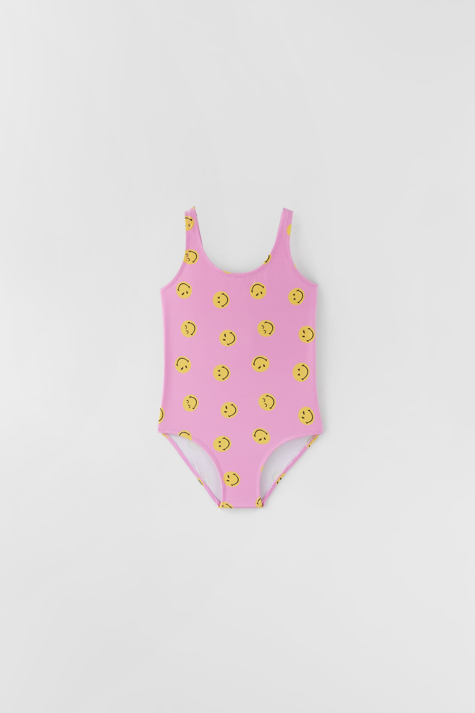 Bañador cuello redondo y tirantes. Estampado SMILEYWORLD HAPPY COLLECTION.