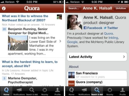 Quora, la red de preguntas y respuestas ya tiene aplicación para iPhone