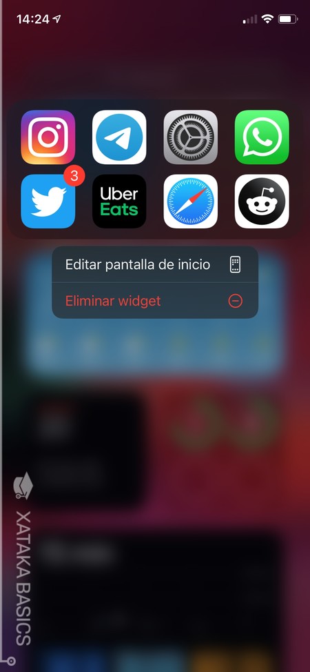 Eliminar Widget