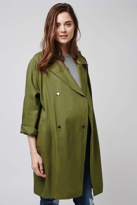 Abrigo Premama Kaki Topshop