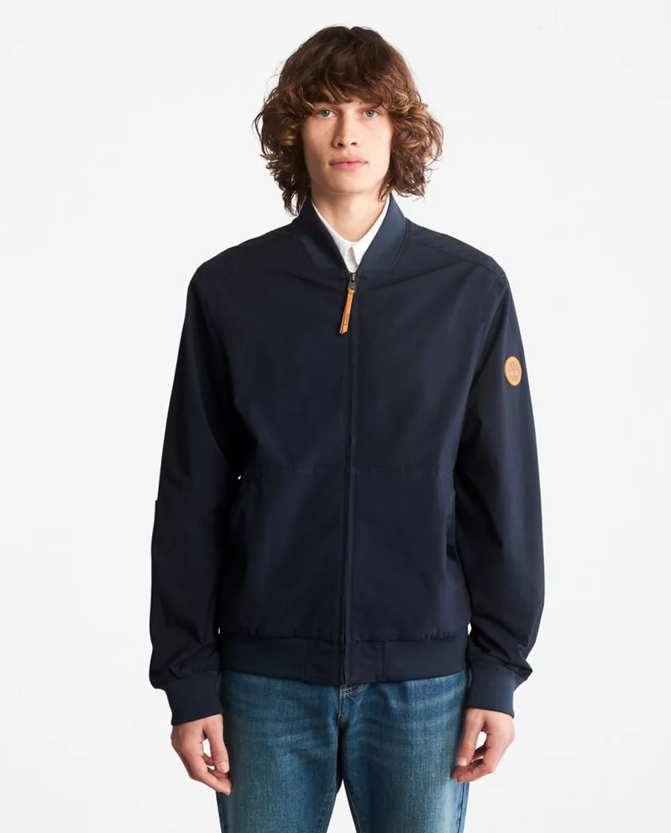 Chaqueta de hombre bomber en azul marino