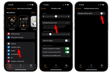 Desactivar pantalla siempre activa apple watch sale