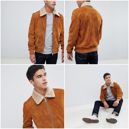 En ASOS tienes esta cazadora bomber Barney's Originals con un 40% de descuento y envío gratis