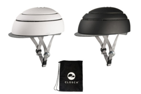 Closca Fuga: un casco para ciclistas que reduce su tamaño para que puedas guardarlo cómodamente