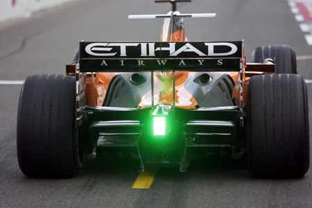 Las fotos de Roldán con el Spyker en Silverstone