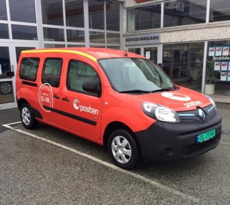 300 Renault Kangoo Z.E. para el servicio de correos noruego
