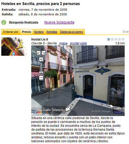 Google Street View, una herramienta para elegir hotel