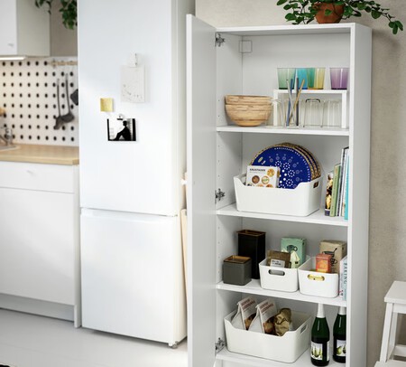 Solución de almacenaje en la cocina.