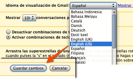 Cambia a la versión norteamericana