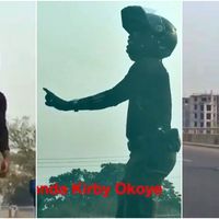 Este policia bailongo nigeriano en moto es el tipo más feliz (e irresponsable) que vas a ver hoy