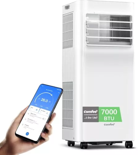 COMFEE Pingüino Aire Acondicionado Portátil 7000 BTU/1800 Frigorías
