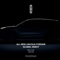 Lincoln revela el primer teaser del Corsair 2020, el esperado sustituto del MKC 