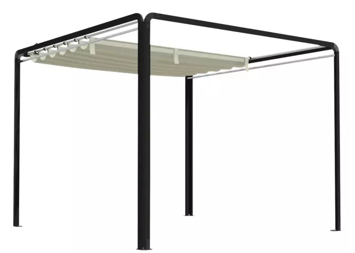 Pérgola de aluminio Nova blanco de 285x285 cm