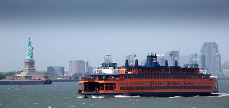 En ferry de Manhattan a Staten Island