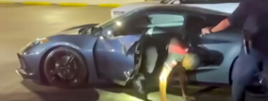 "¿Puedo salir?" Quiso robar un Corvette y se quedó atrapado dentro porque no sabía cómo abrir las puertas eléctricas del coche. El dueño lo grabó todo