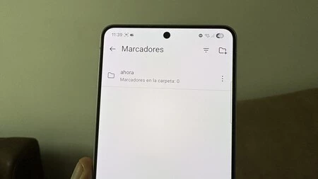 Marcadores del móvil Firefox