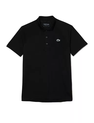 Lacoste-Men S S/S POLO-DH3201-00, Negro, L