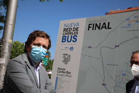 Carriles bus adicionales desescalada Madrid