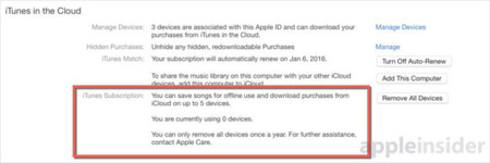 Aparecen rastros de un "iTunes Subscription": ¿error o pista?