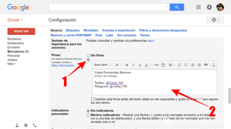 Resultado de imagen para firma gmail