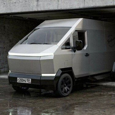 Mientras Tesla sigue sin vender la Cybertruck, en Rusia se han atrevido a copiarla en versión furgoneta eléctrica. Y promete hasta 100 años de garantía