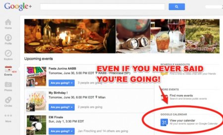Google+ Events se llena de notificaciones spam y los usuarios protestan