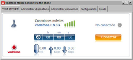 Vodafone Mobile Connect via the phone